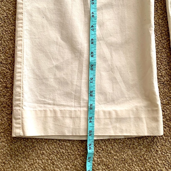 Vintage 70s Patty Woodard Cream Collared Button Up Cargo Utility Jumpsuit S - Picture 10 of 13